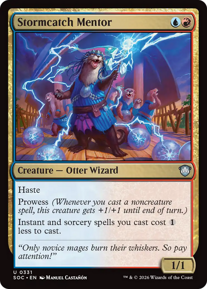 Stormcatch Mentor [Secrets of Strixhaven Commander] Magic: The Gathering