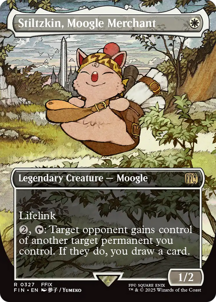 Stiltzkin, Moogle Merchant (Borderless) [FINAL FANTASY] Magic: The Gathering