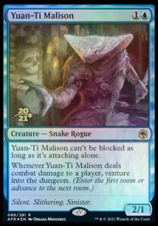 Yuan-Ti Malison [Dungeons & Dragons: Adventures in the Forgotten Realms Prerelease Promos] Magic: The Gathering