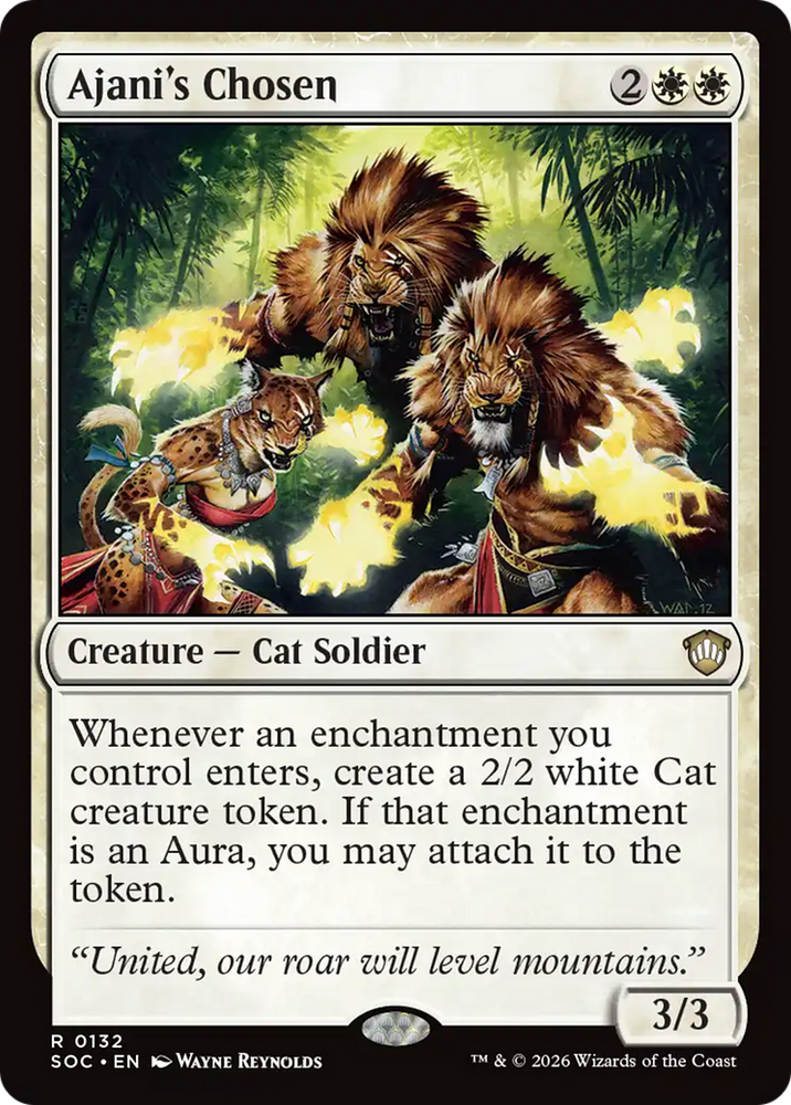 Ajani's Chosen [Secrets of Strixhaven Commander] Magic: The Gathering