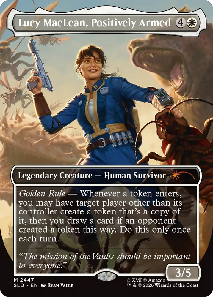 Lucy MacLean, Positively Armed [Secret Lair Drop Series] Magic: The Gathering