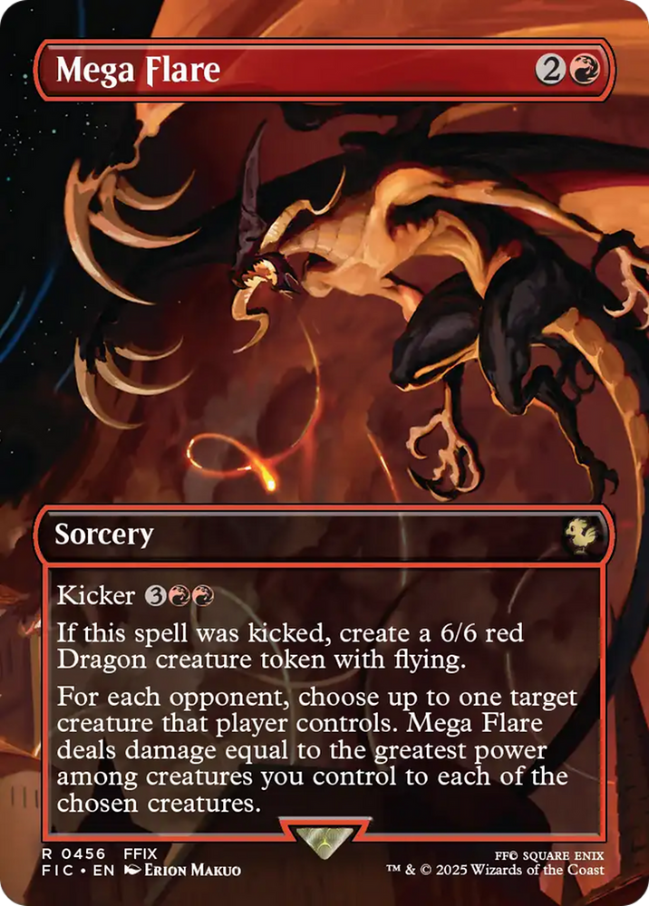 Mega Flare (Borderless) [FINAL FANTASY Commander] Magic: The Gathering