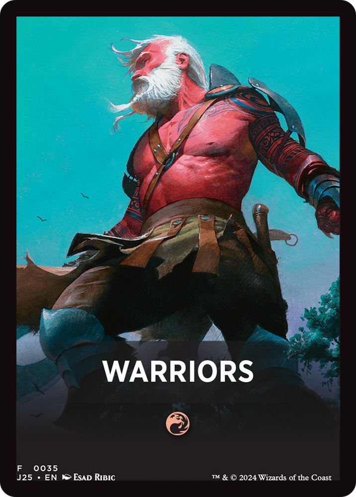 Warriors Theme Card [Foundations Jumpstart Front Cards] Magic: The Gathering