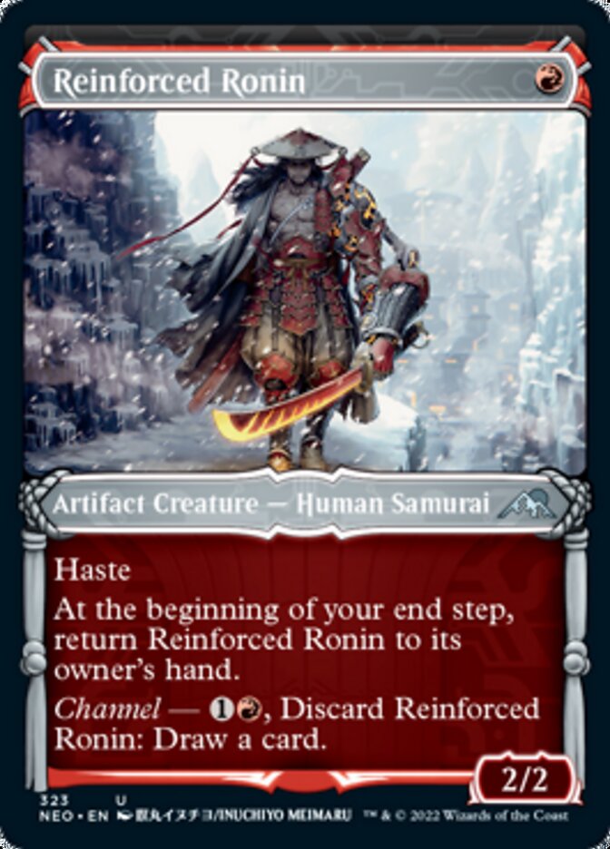 Reinforced Ronin (Showcase Samurai) [Kamigawa: Neon Dynasty] Magic: The Gathering