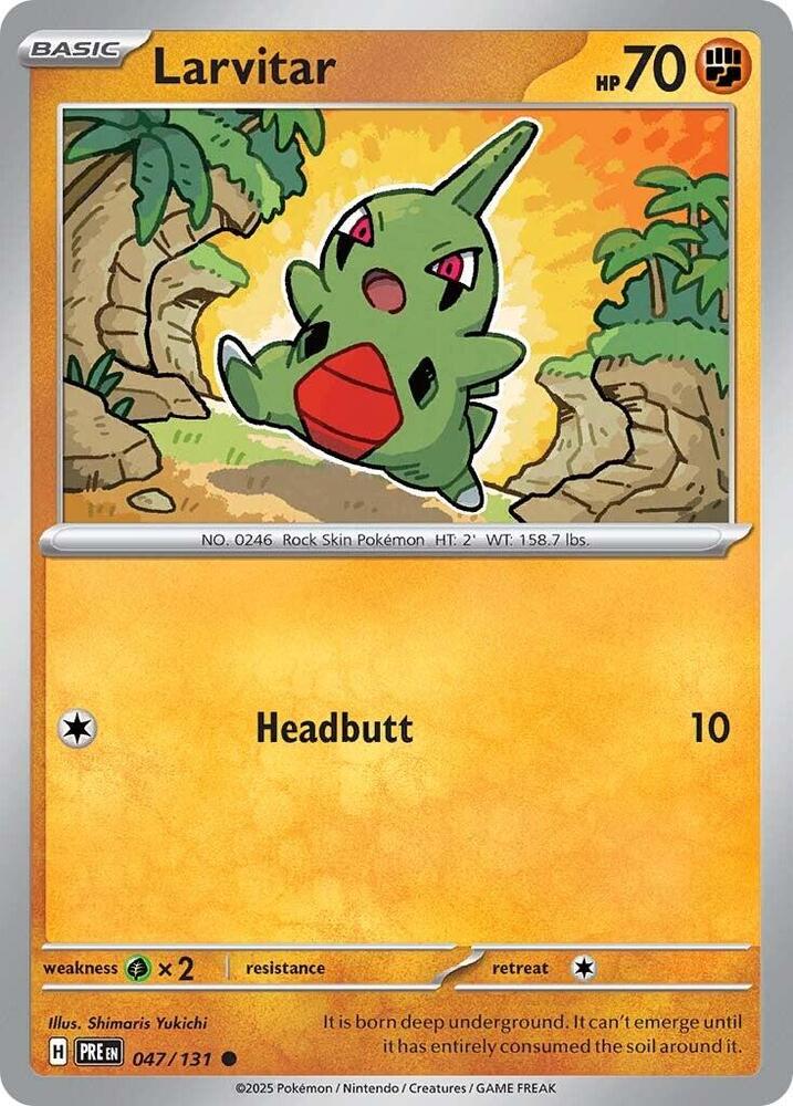 Larvitar (047/131) [Scarlet & Violet: Prismatic Evolutions] Pokémon