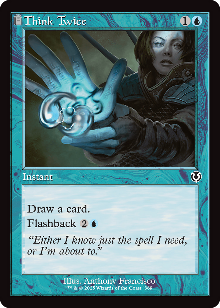 Think Twice (Retro Frame) [Innistrad Remastered] Magic: The Gathering