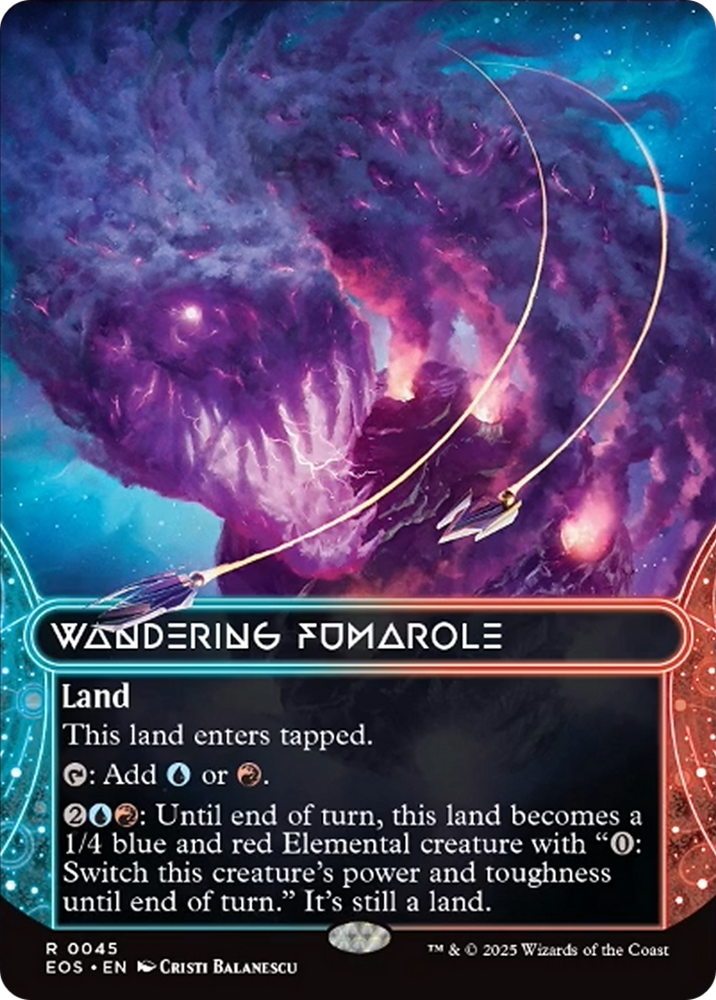 Wandering Fumarole (0045) (Borderless) [Edge of Eternities: Stellar Sights] Magic: The Gathering