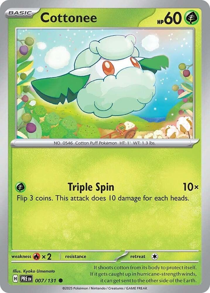 Cottonee (007/131) [Scarlet & Violet: Prismatic Evolutions] Pokémon