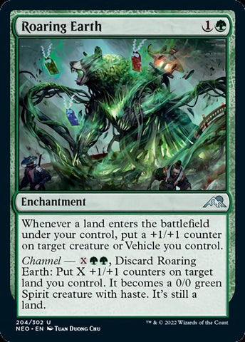 Roaring Earth [Kamigawa: Neon Dynasty] Magic: The Gathering