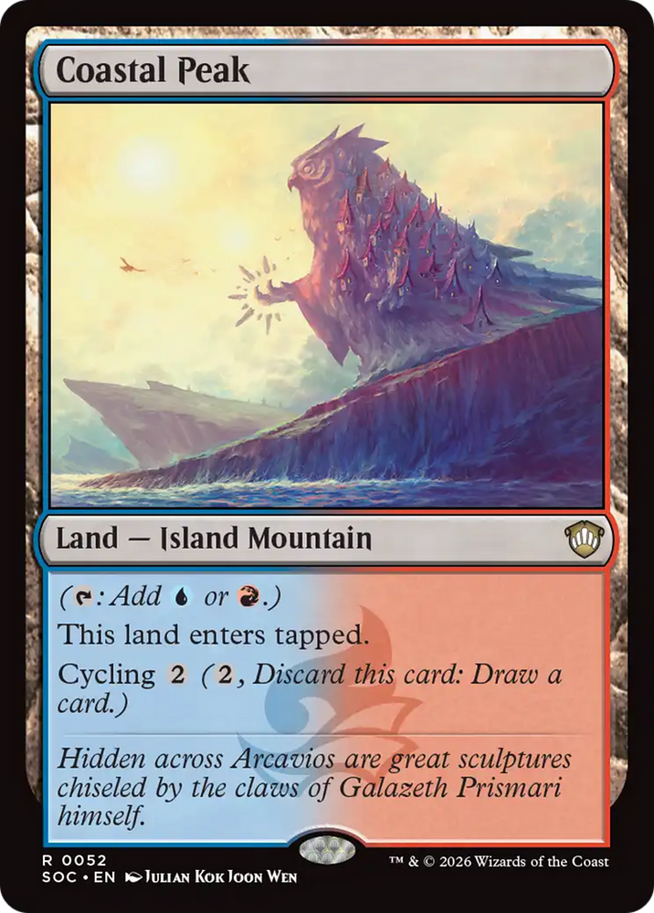 Coastal Peak [Secrets of Strixhaven Commander] Magic: The Gathering