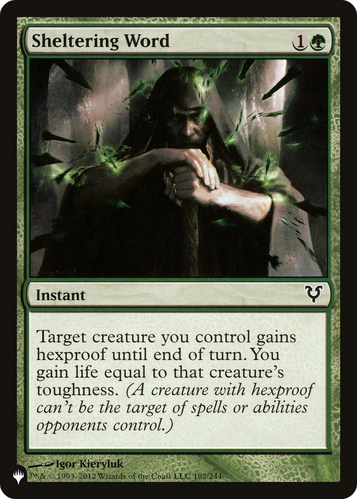 Sheltering Word [The List] Magic: The Gathering
