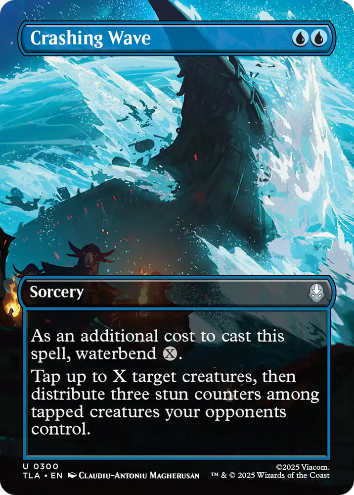 Crashing Wave (Borderless) [Avatar: The Last Airbender] Magic: The Gathering