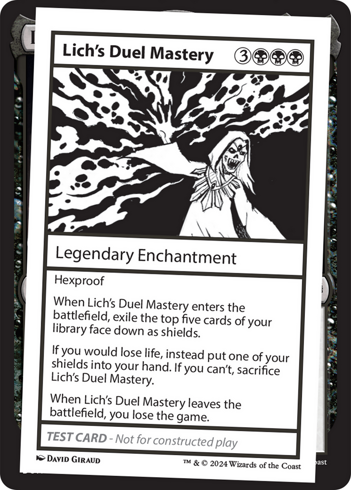 Lich's Duel Mastery [Mystery Booster 2 Playtest Cards] Magic: The Gathering