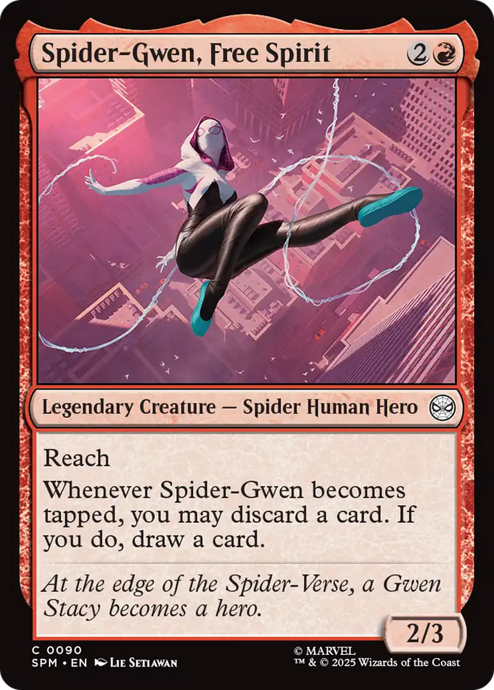 Spider-Gwen, Free Spirit [Marvel's Spider-Man] Magic: The Gathering