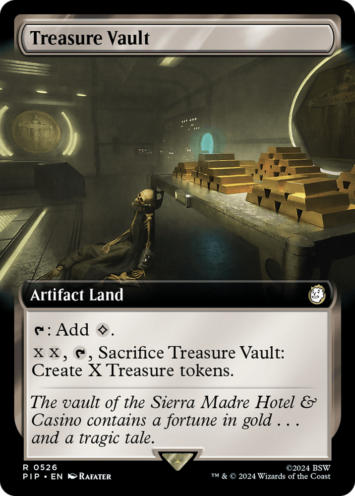 Treasure Vault (Extended Art) [Fallout] Magic: The Gathering