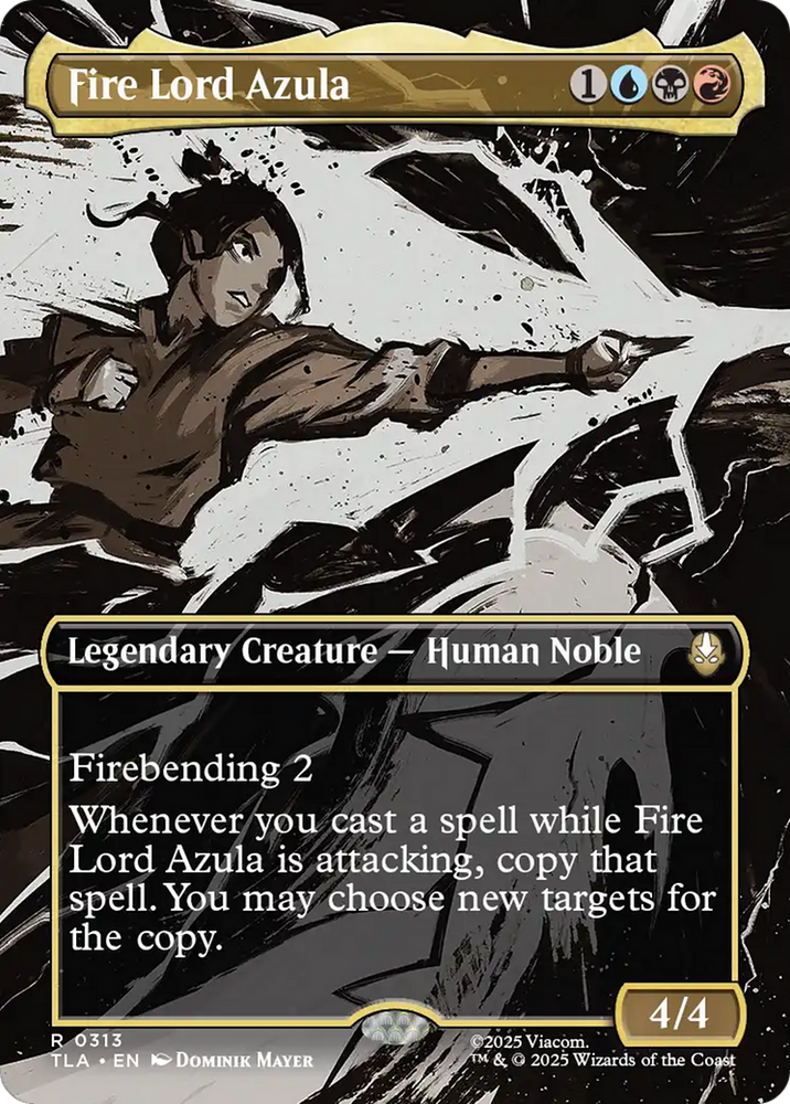 Fire Lord Azula (0313) (Borderless) [Avatar: The Last Airbender] Magic: The Gathering