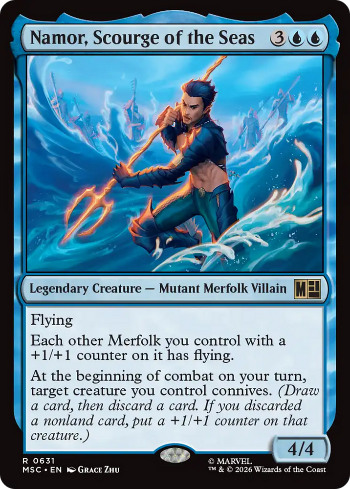 Namor, Scourge of the Seas [Marvel Super Heroes Commander] Magic: The Gathering