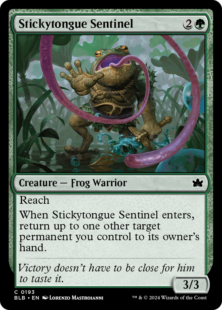 Stickytongue Sentinel [Bloomburrow] Magic: The Gathering