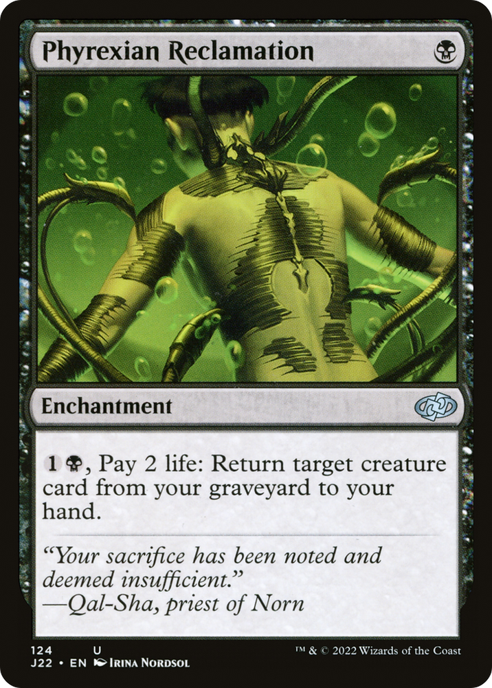Phyrexian Reclamation [Jumpstart 2022] Magic: The Gathering