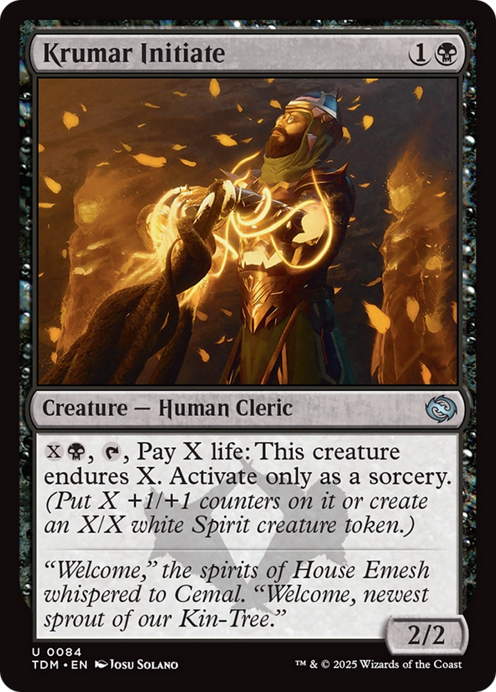 Krumar Initiate [Tarkir: Dragonstorm] Magic: The Gathering