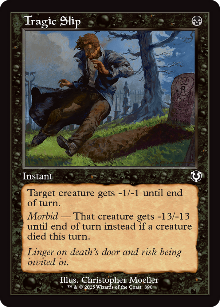 Tragic Slip (Retro Frame) [Innistrad Remastered] Magic: The Gathering