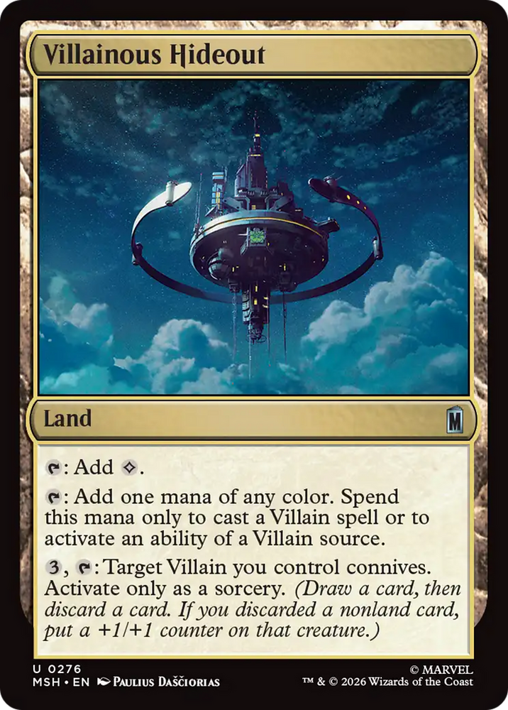 Villainous Hideout [Marvel Super Heroes] Magic: The Gathering