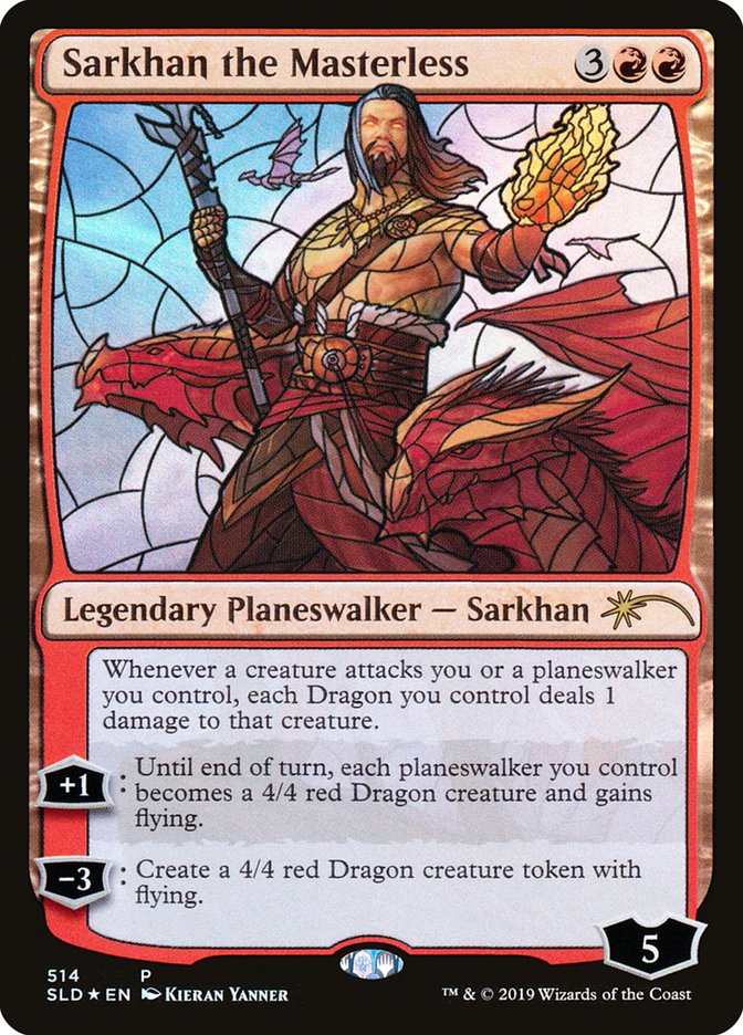 Sarkhan the Masterless (Stained Glass) [Secret Lair Drop Promos] Magic: The Gathering