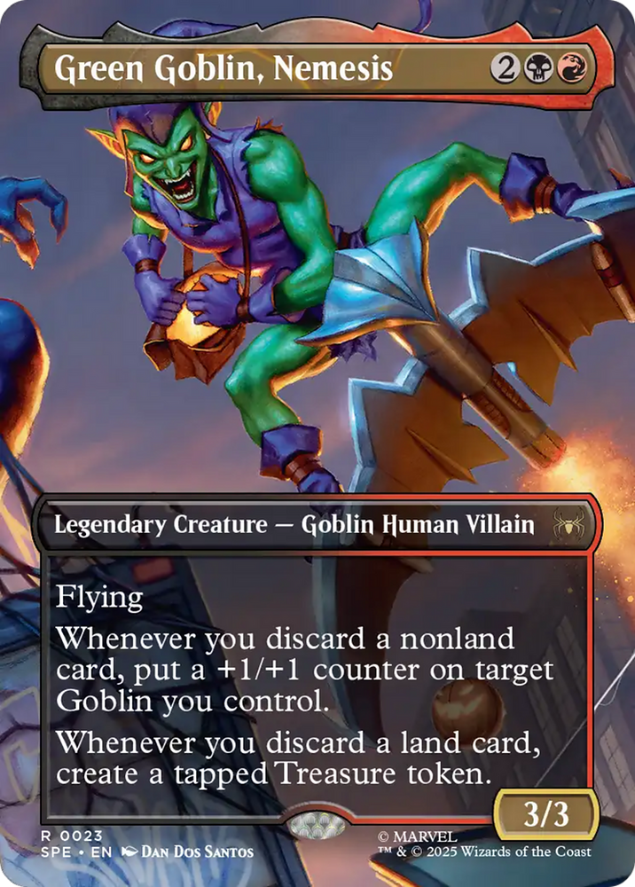 Green Goblin, Nemesis (Borderless) [Marvel's Spider-Man: Eternal-Legal] Magic: The Gathering