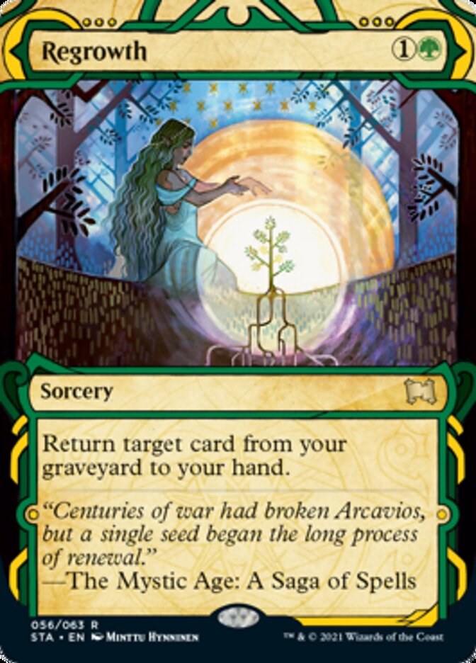 Regrowth (Foil Etched) [Strixhaven: Mystical Archive] Magic: The Gathering