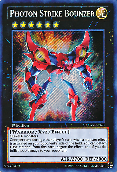 Photon Strike Bounzer [GAOV-EN043] Secret Rare Yu-Gi-Oh!
