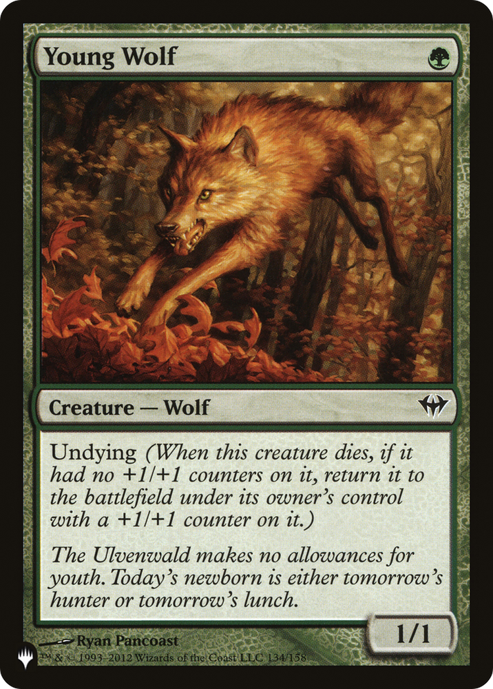 Young Wolf [The List] Magic: The Gathering