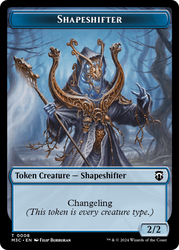 Dragon // Shapeshifter (0008) Double-Sided Token [Modern Horizons 3 Commander Tokens] Magic: The Gathering