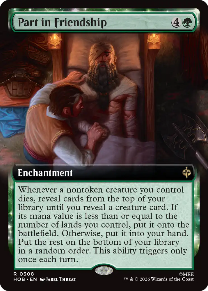 Part in Friendship (Extended Art) [The Hobbit] Magic: The Gathering