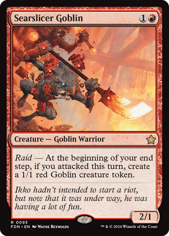 Searslicer Goblin [Foundations] Magic: The Gathering
