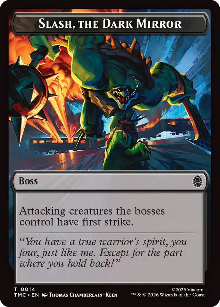Slash, The Dark Mirror [Teenage Mutant Ninja Turtles Commander Tokens] Magic: The Gathering