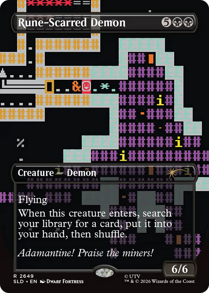 Rune-Scarred Demon [Secret Lair Drop Series] Magic: The Gathering