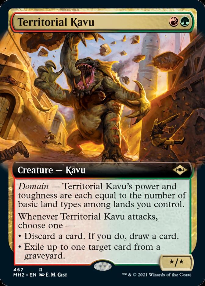 Territorial Kavu (Extended Art) [Modern Horizons 2] Magic: The Gathering