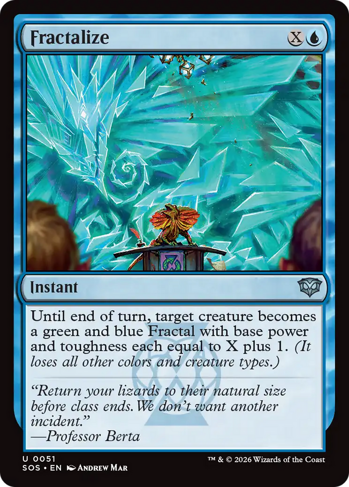 Fractalize [Secrets of Strixhaven] Magic: The Gathering