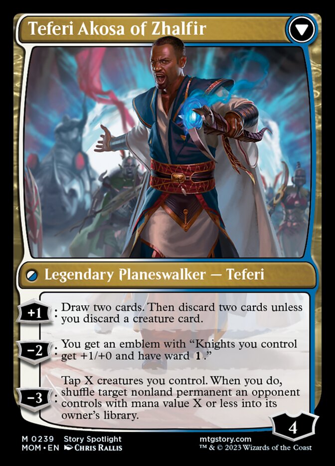 Invasion of New Phyrexia // Teferi Akosa of Zhalfir [March of the Machine] Magic: The Gathering