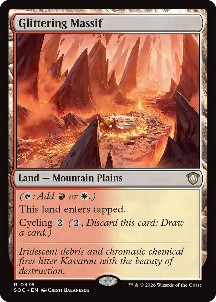Glittering Massif [Secrets of Strixhaven Commander] Magic: The Gathering
