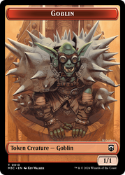 Tarmogoyf // Goblin Double-Sided Token [Modern Horizons 3 Commander Tokens] Magic: The Gathering