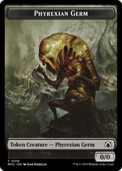 Phyrexian Germ // Myr Double-Sided Token [March of the Machine Commander Tokens] Magic: The Gathering