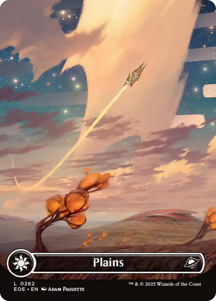 Plains (0262) (Borderless) [Edge of Eternities] Magic: The Gathering