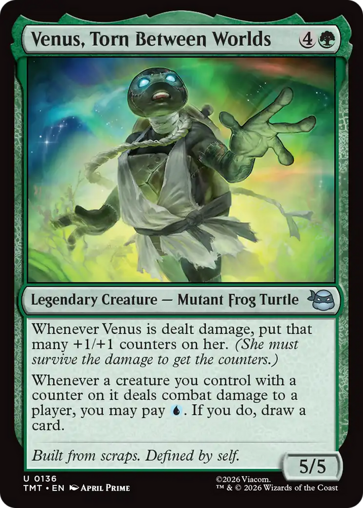 Venus, Torn Between Worlds [Teenage Mutant Ninja Turtles] Magic: The Gathering