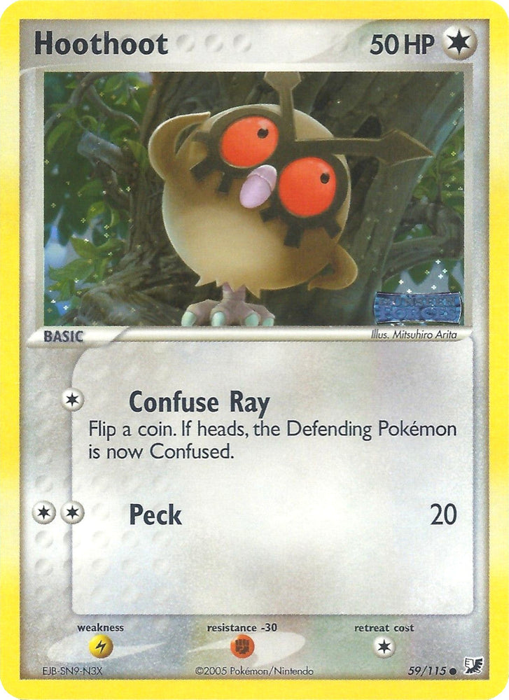 Hoothoot (59/115) (Stamped) [EX: Unseen Forces] Pokémon