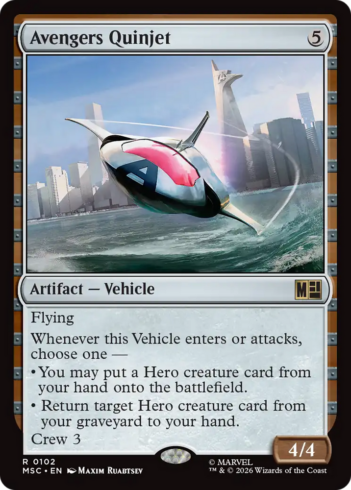 Avengers Quinjet [Marvel Super Heroes Commander] Magic: The Gathering