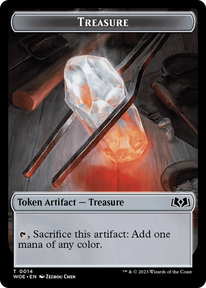 Treasure // Food (0010) Double-Sided Token [Wilds of Eldraine Tokens] Magic: The Gathering