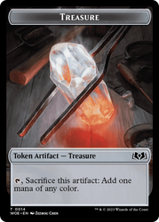 Treasure // Food (0010) Double-Sided Token [Wilds of Eldraine Tokens] Magic: The Gathering
