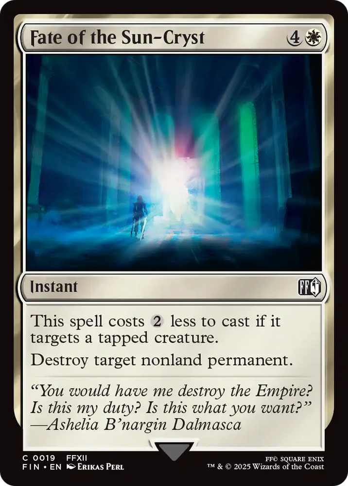 Fate of the Sun-Cryst [FINAL FANTASY] Magic: The Gathering