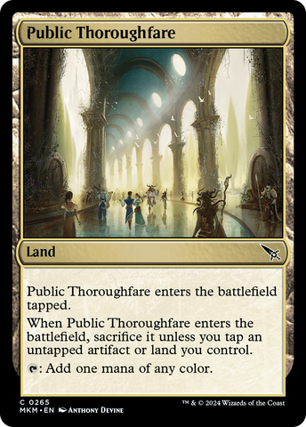 Public Thoroughfare [Murders at Karlov Manor] Magic: The Gathering